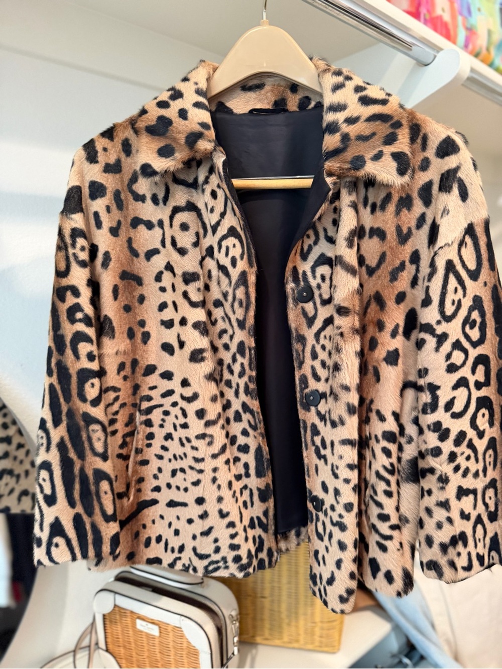 Leopard Print Calf Hair Jacket – Genuine Animal Hair